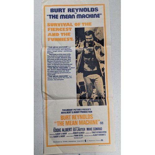 Daybill Movie Poster - The Mean Machine 1974 Burt Reynolds Genuine Original
