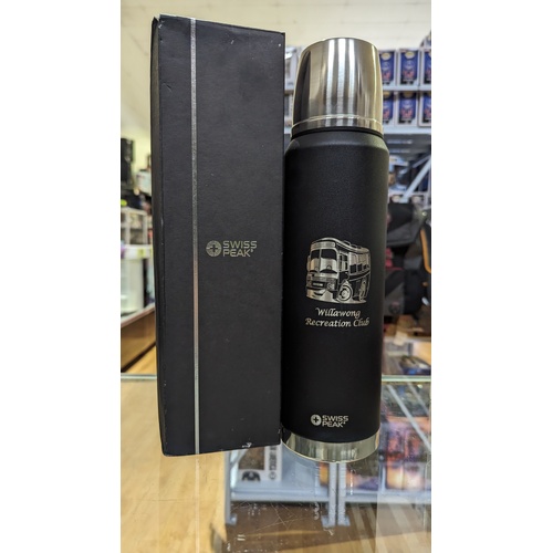 Swiss Peak Thermal Flask Brand New engraved Willawong Recreation Club
