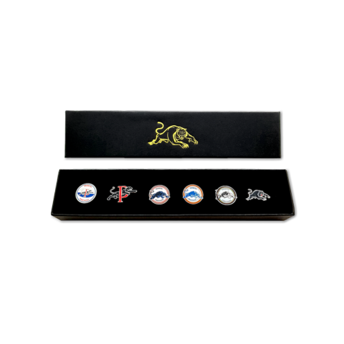 Penrith Panthers Set of 6 Pin Set Collection NRL Collectable