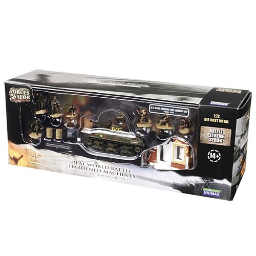 Forces of Valor - U.S. M4A1 SHERMAN AND SOLDIERS SET France, 1944 1:72 85091