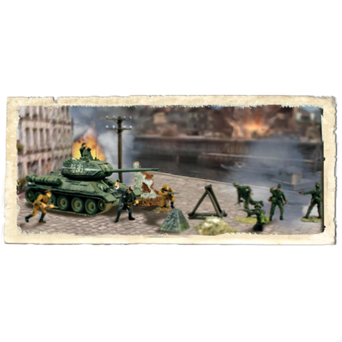 Forces of Valor - RUSSIAN T-34/85 AND SOLDIERS SET Eastern Front, 1945 1:72 85518