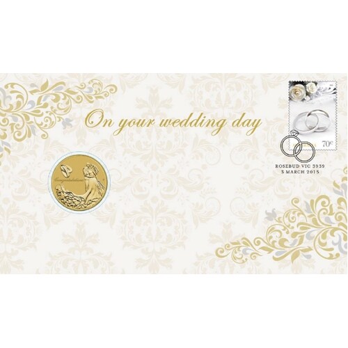 $1 PNC 2015 On Your Wedding Day Aus One Dollar Coin