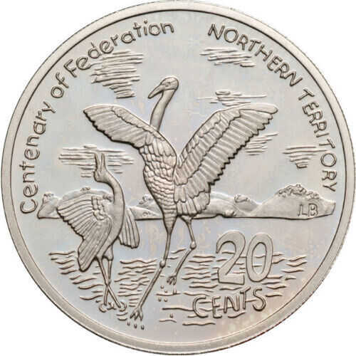 2001 RAM Centenary Of Federation 20c Lightly Circulated Coin - NORTHERN TERRITORY