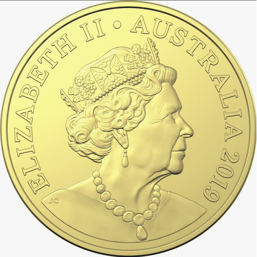 2019 $1 JC Five Kangaroos design Lightly Circulated (2.1m Mintage)