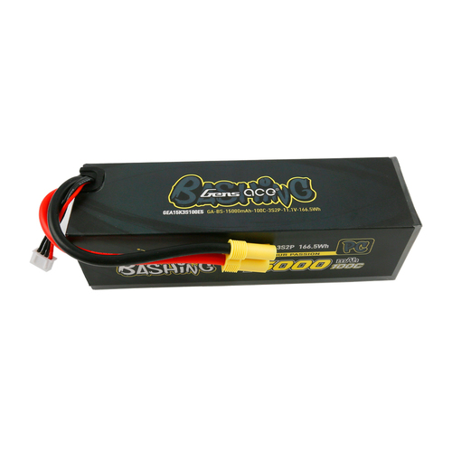 Gens Ace 3S Bashing 15000mAh 11.1V 100C Hardcase/Hardwired LiPo Battery (EC5) IGEA15K3S100E5