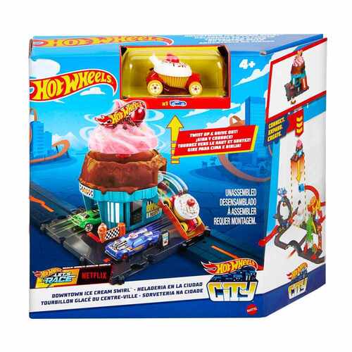Hot Wheels City Downtown Ice Cream Swirl