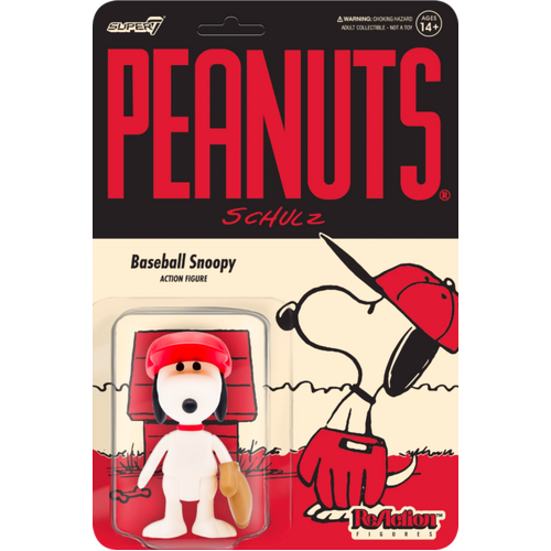 Peanuts - Baseball Snoopy ReAction 3.75” Action Figure