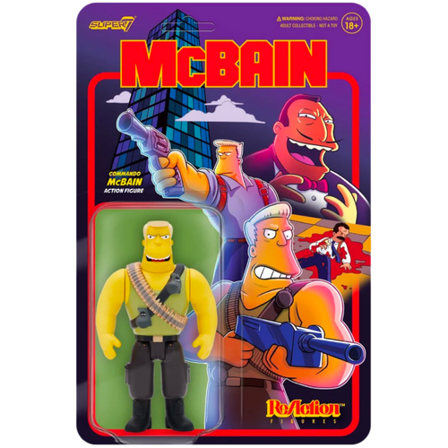 The Simpsons - Commando McBain ReAction 3.75” Action Figure