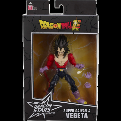 Dragon Ball Super - Super Saiyan 4 Vegeta Dragon Stars 6.5” Scale Action Figure (Series 13)