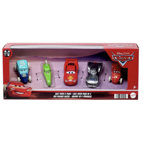 Disney / Pixar Cars Cars 3 Salt Fever Diecast Car 5-Pack [Revo Kos, Nile Speedcone, Road Trip McQueen, Datz Jammin & Royce Revsley]
