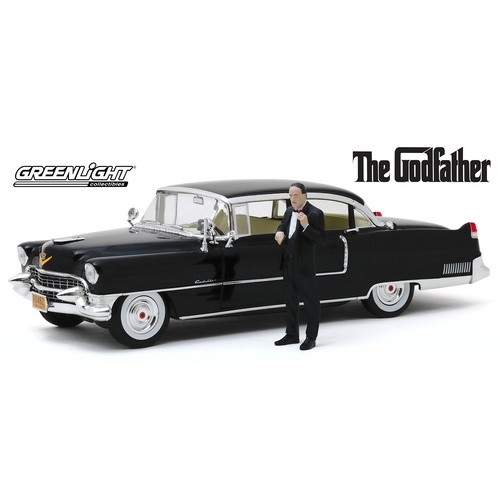 Greenlight - 1/18 The Godfather (1972) - 1955 Cadillac Fleetwood Series 60 w/Don Corleone Figure