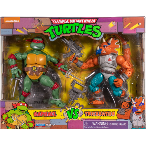 Teenage Mutant Ninja Turtles (1987) - Raphael vs. Triceraton Classic Collection 6” Scale Action Figure 2-Pack