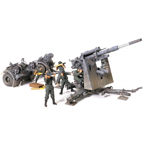 FORCES OF VALOR - GERMAN ANTI-TANK ARTILLERY KRUPP FLAK 36 WITH FLAK ROHR 36 GUN BARREL & SD.AH.202 TRAILER STALINGRAD, 1943, 1:32 801008A