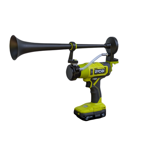 Ryobi Air horn, 150+ DB 18v one plus, works with all 18+ battery