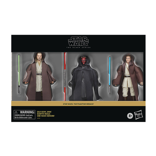 Star Wars Black Series The Phantom Menace - Obi-Wan, Qui-Gon Jinn & Darth Maul Figure 3-Pack