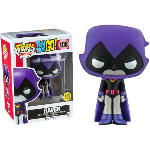 Teen Titans Go! - Raven Purple Glow USA Exclusive Pop! Vinyl Figure #108