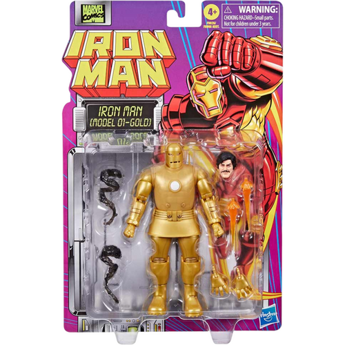 Marvel Comics Iron Man Model 01 Gold Action Figure