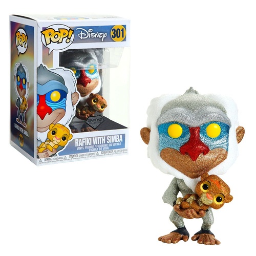 The Lion King - Rafiki with Baby Simba #301 DIAMOND COLLECTION Pop! Vinyl