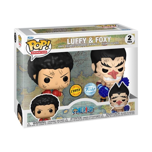 One Piece - Luffy & Foxy 2-Pack Funko Pop! Vinyl (Exclusive) CHASE!!