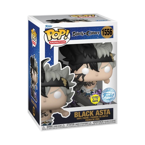 Black Clover - Demon Black Asta US Exclusive Glow Pop! Vinyl [RS] #1556