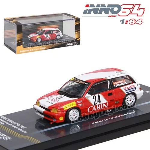 INNO64 - Honda Civic Si (E-AT) #24 CABIN" Macau Guia Race 1988 2nd 1600cc Class"