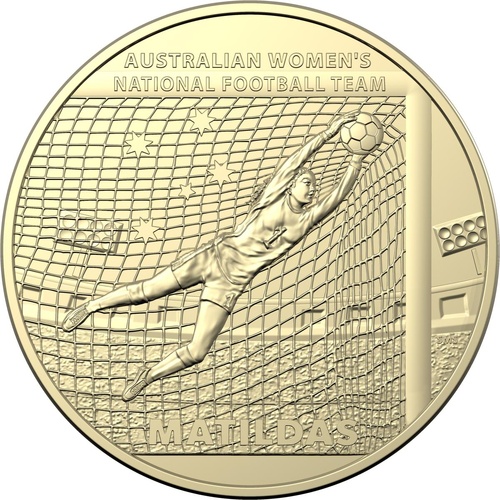 $1 2023 Matildas Soccer KEEPER Lightly Circulated AUS ONE DOLLAR Coin