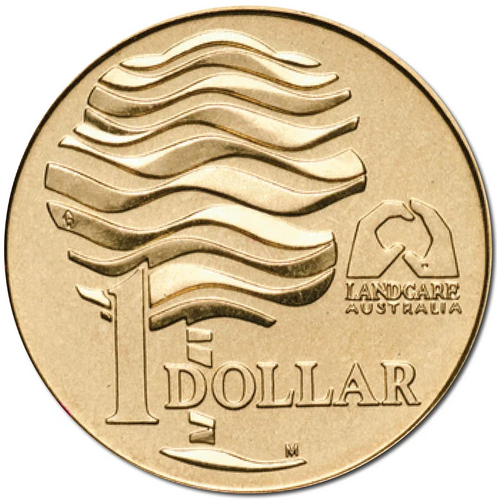 $1 1993 Landcare Heavily Circulated AUS One Dollar Coin