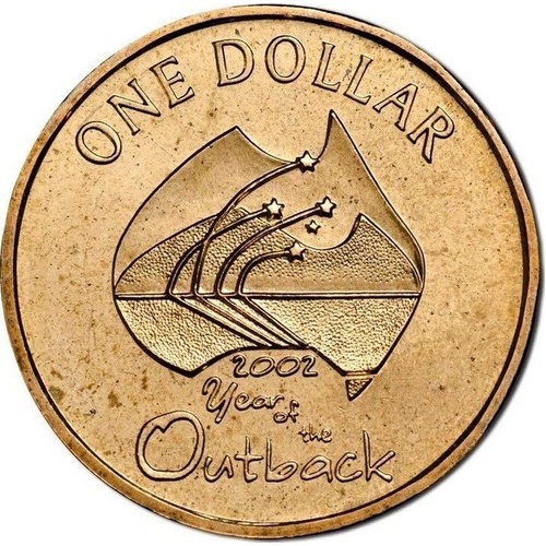 $1 2002 Year of the Outback Circulated AUS One Dollar Coin