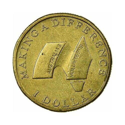 $1 2003 Making a Difference Volunteers Circulated AUS One Dollar Coin