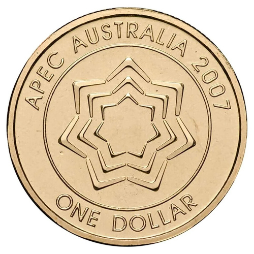$1 2007 Commemorating APEC Circulated AUS One Dollar Coin