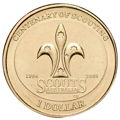 $1 2008 Centenary of Scouting Circulated AUS One Dollar Coin