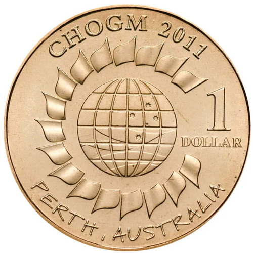 $1 2011 Commemorating CHOGM Circulated AUS One Dollar Coin