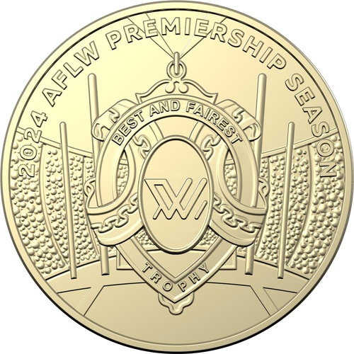 $1 2024 AFL Premiership Trophy Lightly Circulated AUS One Dollar Coin