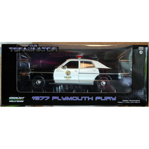 1977 Green Light 84193 Plymouth Fury Metropolitan Police The Terminator 1:24