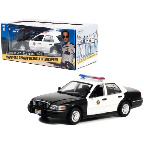 1:24 Reno 911 -- 1998 Ford Crown Victoria Police Car Jim Dangle -- Greenlight
