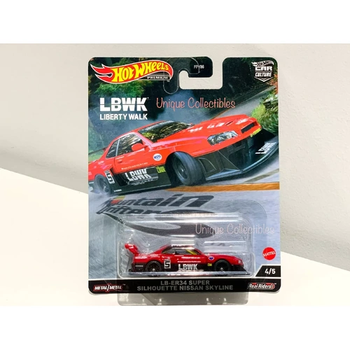 Hot Wheels Premium Mountain Drifters LB-ER34 Super Silhouette Nissan Skyline
