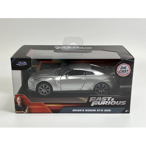 Fast and Furious Brians Nissan GT-R R35 Silver 1:32 Scale Jada 97383