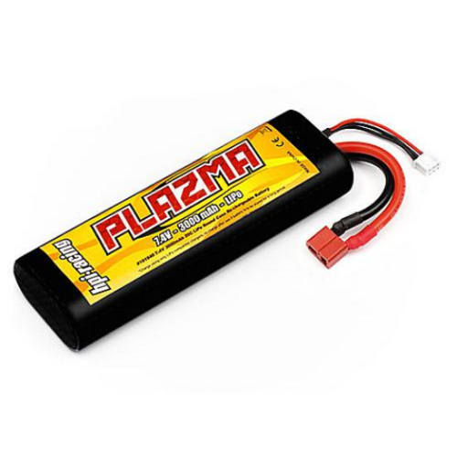 HPI Plazma 7.4V battery rc 3000mAh 20C Lipo Round Case Stick Pack 22.2Wh [101940]