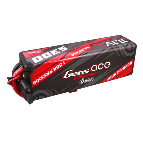 rc battery Gens Ace G-Tech 3S 5300mAh 60C 11.1V Hardcase/Hardwired Lipo Battery (Deans) Item No.: GEA533S60DGT