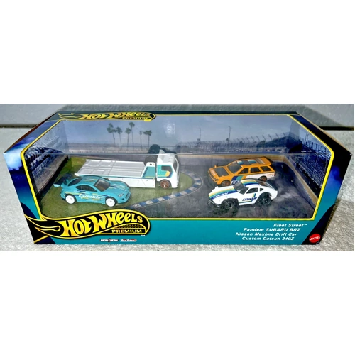 2024 HOT WHEELS PREMIUM DIORAMA FLEET STREET / PANDEM SUBARU / MAXIMA / 240Z NEW