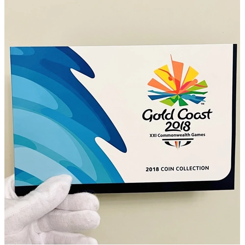 COINS NOT INCLUDED 2018 -GOLD COAST COMMONWEALTH GAMES- FOLDER & PLASTIC INSERT ⭐️EMPTY NO COINS
