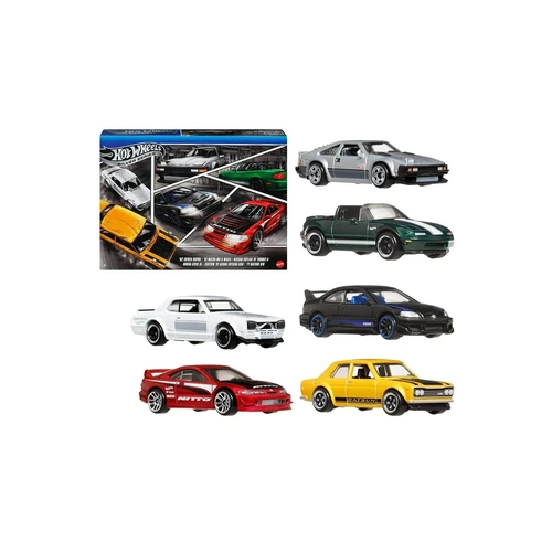 Hot Wheels Silver Series Streets Of Japan 6 Vehicle Multipack