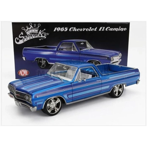1:18 1965 Chevrolet El Camino Southern Kings Customs -- Laser Blue -- ACME