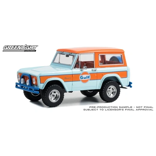 GreenLight 1/24 Gulf Oil 1966 Ford Bronco Running on Empty