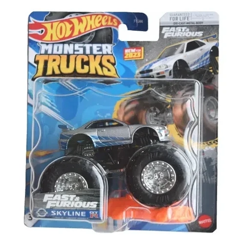 HOT WHEELS MONSTER TRUCKS FAST & FURIOUS NISSAN SKYLINE GT-R R34