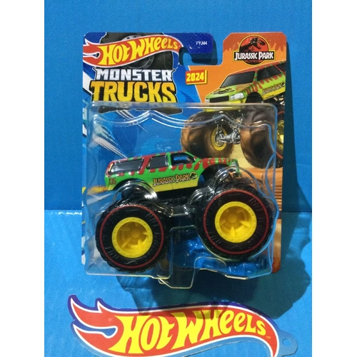2024 HOT WHEELS NEW E CASE MONSTER TRUCKS JURASSIC PARK SUV TREASURE HUNT THUNT