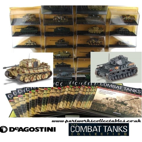 1:72 DeAgostini, The Combat Tanks Collection, a boxed Tank  to include 1-120 Tanks and Magazines plus subscription only model