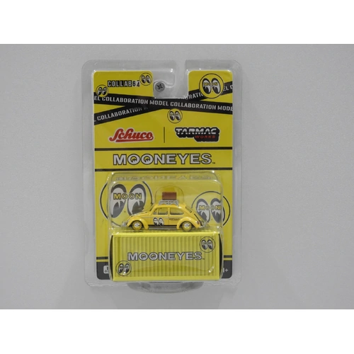 1:64 Volkswagen Beetle - Low Ride Height "MoonEyes" (Yellow) Tarmac Works T64S-0