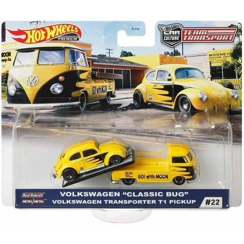Hot Wheels Mooneyes VW Beetle & VW T1 Rig [Team Transport] - New/Sealed/XHTF