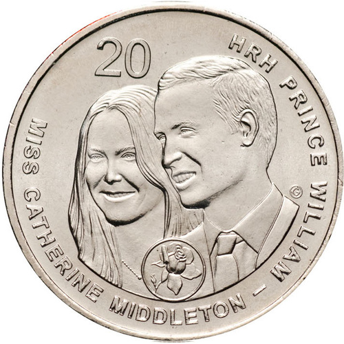 20c 2011 Royal Wedding Lightly Circulated Aus Twenty Cent Coin